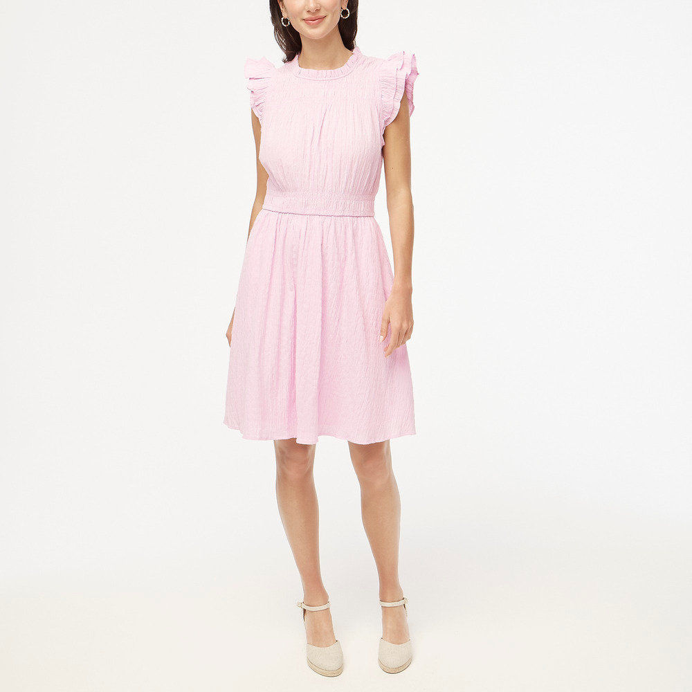 J.Crew Factory Gauze flutter-sleeve mini dress XS